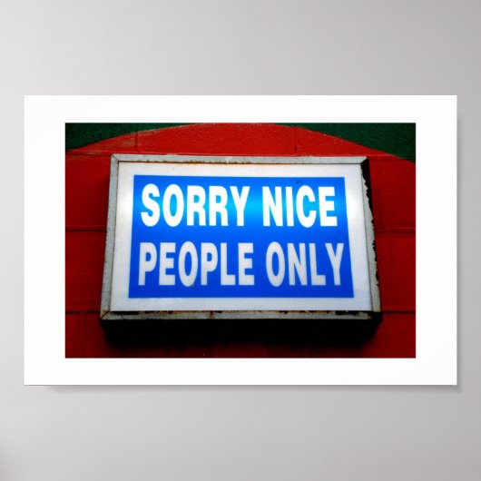 すまない素敵な人々のみ ポスター (正面)