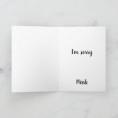 すまない花カラフルエキゾチック シーズンカード (内部)