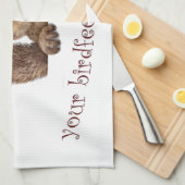 すまない…バーズフィーダが空である キッチンタオル (四つ折り)