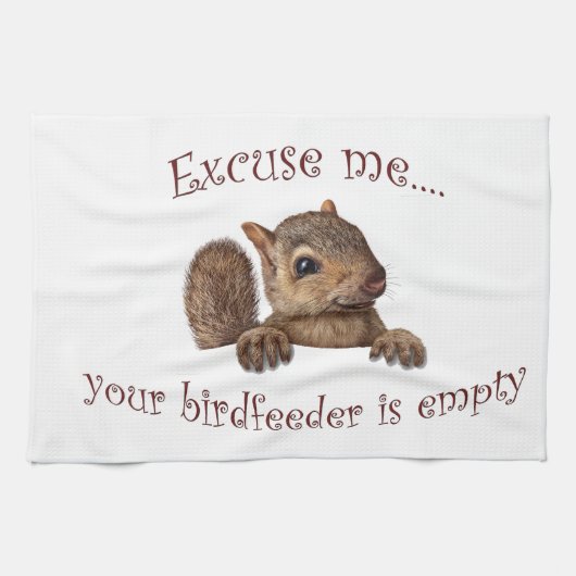 すまない…バーズフィーダが空である キッチンタオル (横)