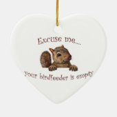 すまない…バーズフィーダが空である セラミックオーナメント (裏面)