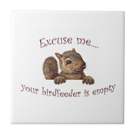 すまない…バーズフィーダが空である タイル (正面)