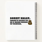すまんサリー、冬の6週間 ノートブック (裏面)
