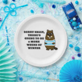 すまんサリー、冬の6週間 ペーパープレート (パーティー)