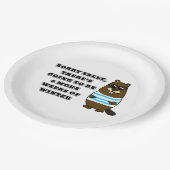 すまんサリー、冬の6週間 ペーパープレート (アングル)