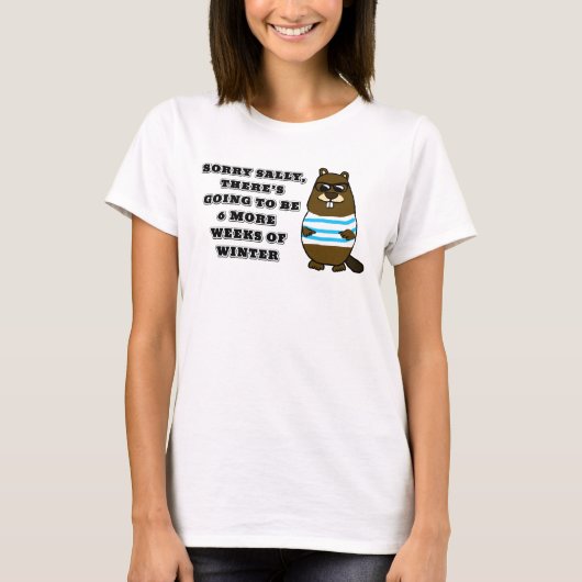 すまんサリー、冬の6週間 Tシャツ (正面)