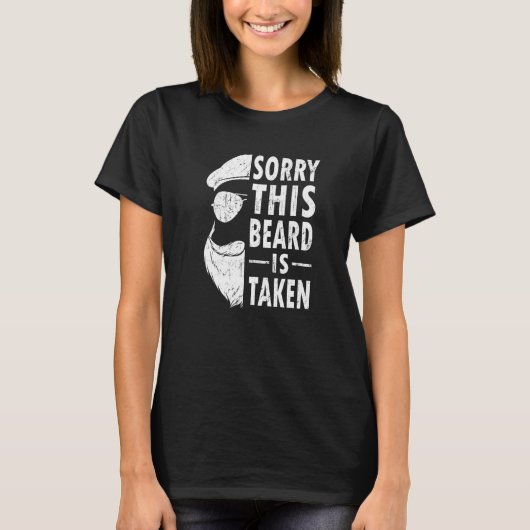 すまんバレンタインの髭を生やした男 Tシャツ (正面)