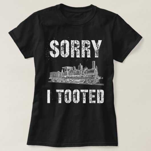 すまん列車の恋人ギフト鉄道モード Tシャツ (デザイン正面)