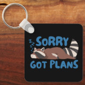 すまん得な計画おもしろいRaccoon キーホルダー (正面)