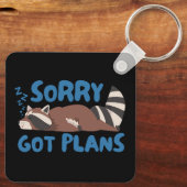 すまん得な計画おもしろいRaccoon キーホルダー (裏面)