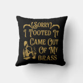 すまん来なに真鍮のサクソフォン クッション (裏面)