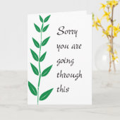 すまん済まない カード (黄色い花)