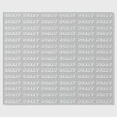 すまん白灰色のギフトモダンはっきりした品 ラッピングペーパー (フラット)