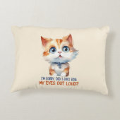 すまん目が転が大きかった？- Sassy Cat アクセントクッション (裏面)
