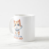 すまん目が転が大きかった?- Sassy Cat コーヒーマグカップ (正面左)