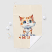 すまん目が転が大きかった?- Sassy Cat ゴルフタオル (インサイチュ)