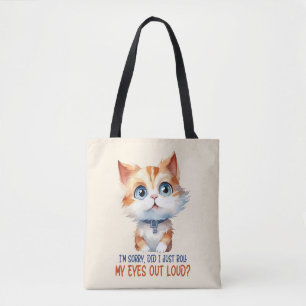 すまん目が転が大きかった?- Sassy Cat トートバッグ