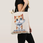 すまん目が転が大きかった？- Sassy Cat トートバッグ (クローズアップ)
