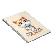 すまん目が転が大きかった？- Sassy Cat ノートブック (右側)