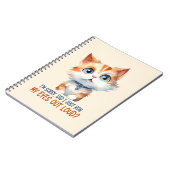 すまん目が転が大きかった？- Sassy Cat ノートブック (左側)