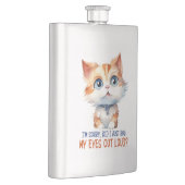 すまん目が転が大きかった?- Sassy Cat フラスク (右)