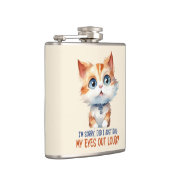 すまん目が転が大きかった？- Sassy Cat フラスク (右)