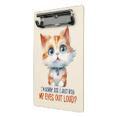 すまん目が転が大きかった？- Sassy Cat ミニクリップボード (アングル2)