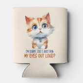 すまん目が転が大きかった？- Sassy Cat 缶クーラー (裏面)