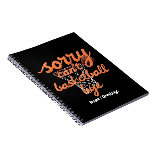 すまん究極のバスケットボールバイバイおもしろい ノートブック (右側)