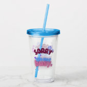 すまん、私は冷たく自信忙しのある雰囲気ではない アクリルタンブラー (裏面)