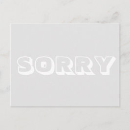 すまん、薄灰色モダン白はっきりした ポストカード
