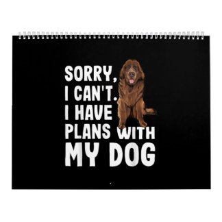 すみませんが、ニューファンドランド犬との予定が入りません カレンダー