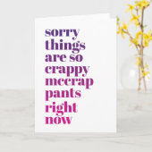 すみませんが、状況がひどすぎます カード (黄色い花)