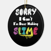 すみませんが、Tシャ忙しツにヌメを作れません セラミックオーナメント (左)