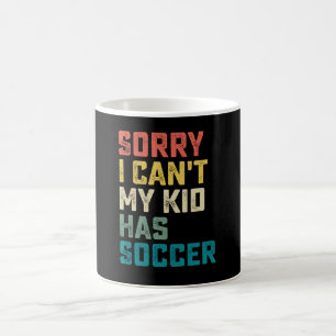 すみません無理です私の子はサッカー少年 ママ パパ コーヒーマグカップ