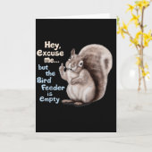 すみません、あなたの鳥の餌場は空っぽですよ カード (黄色い花)