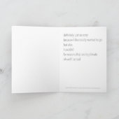 「すみません、お越しいただけませんでした」グリーティングカード シーズンカード (内部)