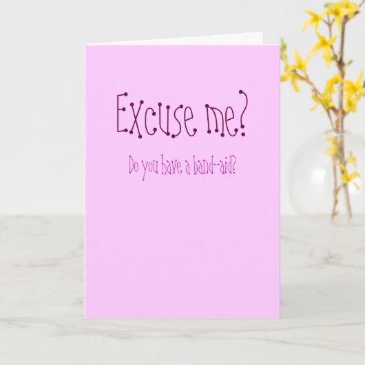 すみません？ カード (黄色い花)