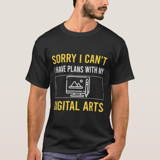 すみません デジタルアートができませんでした。 Tシャツ (正面)