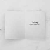 すみません、ドイツの羊飼いの可愛い子犬のカード シーズンカード (内部)