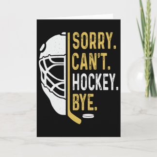 すみません、ホッケーしなきゃ ダメなんです ビンテージ レトロ 面白いホッケー カード