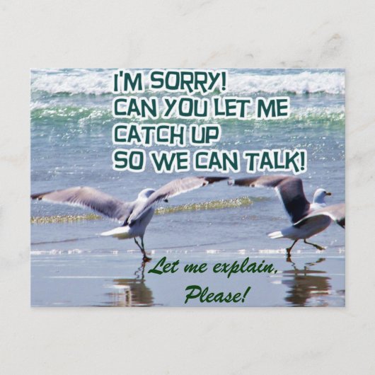 すみません_ ポストカード (正面)