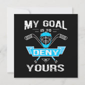 すみません、兄がホッケーがあるので行けない 招待状 (裏面)