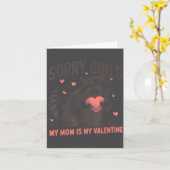 すみません、女子たち。私のバレンタインは母だよ。男子の面白いバレンタイン カード (黄色い花)
