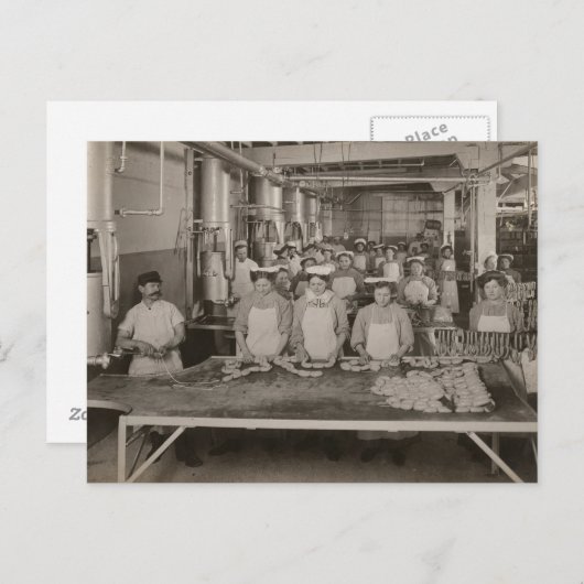 すみません、女子たち、私はソーセージ男 - ヴィンテージ ポストカード (正面/裏面)