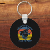 すみません、遅れました。トイレに行ってたの キーホルダー (正面)