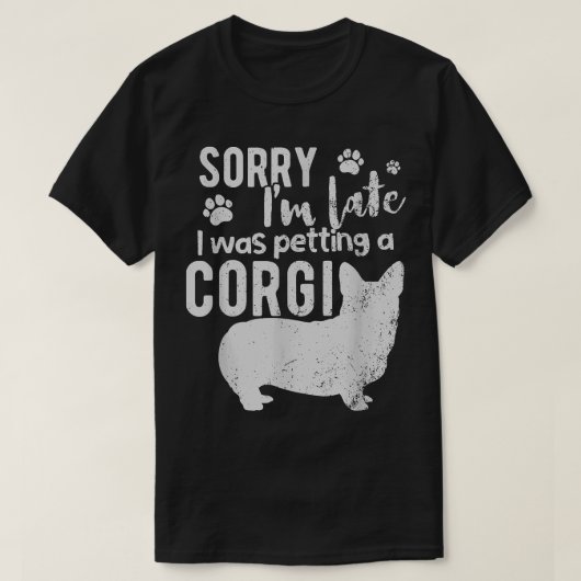 すみません、遅れました Tシャツ (デザイン正面)