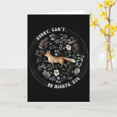 すみません、99ナイトは無理 さようなら、森のキツネゲーム カード (黄色い花)