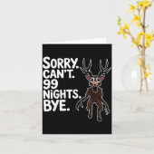 すみません、99泊は無理です。バイバイ、鹿のゲーマーファン カード (黄色い花)