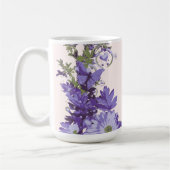 すみれの花々 コーヒーマグカップ (左)